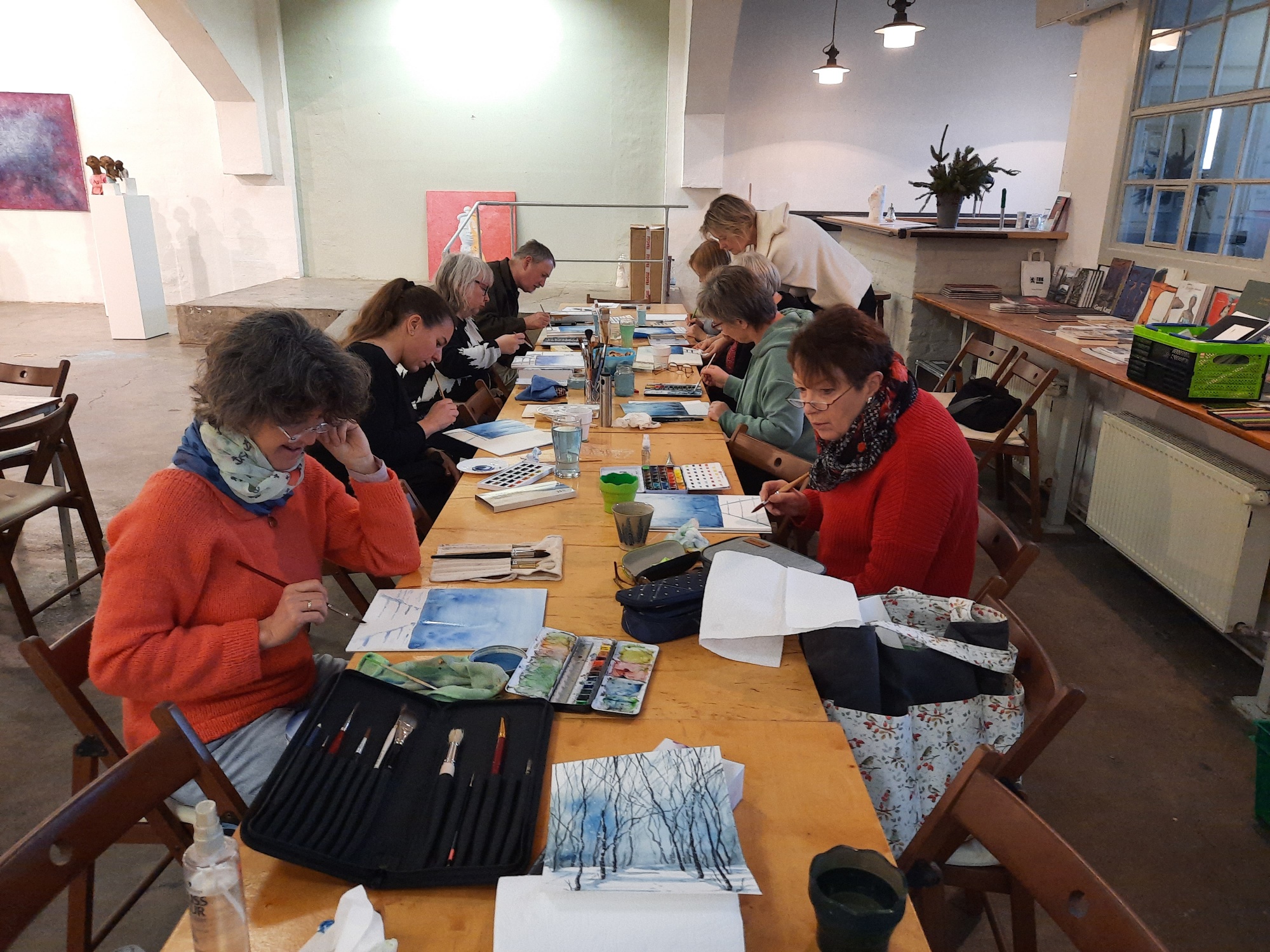 Workshop-Reihe „Aquarellmalerei + Zeichnen“