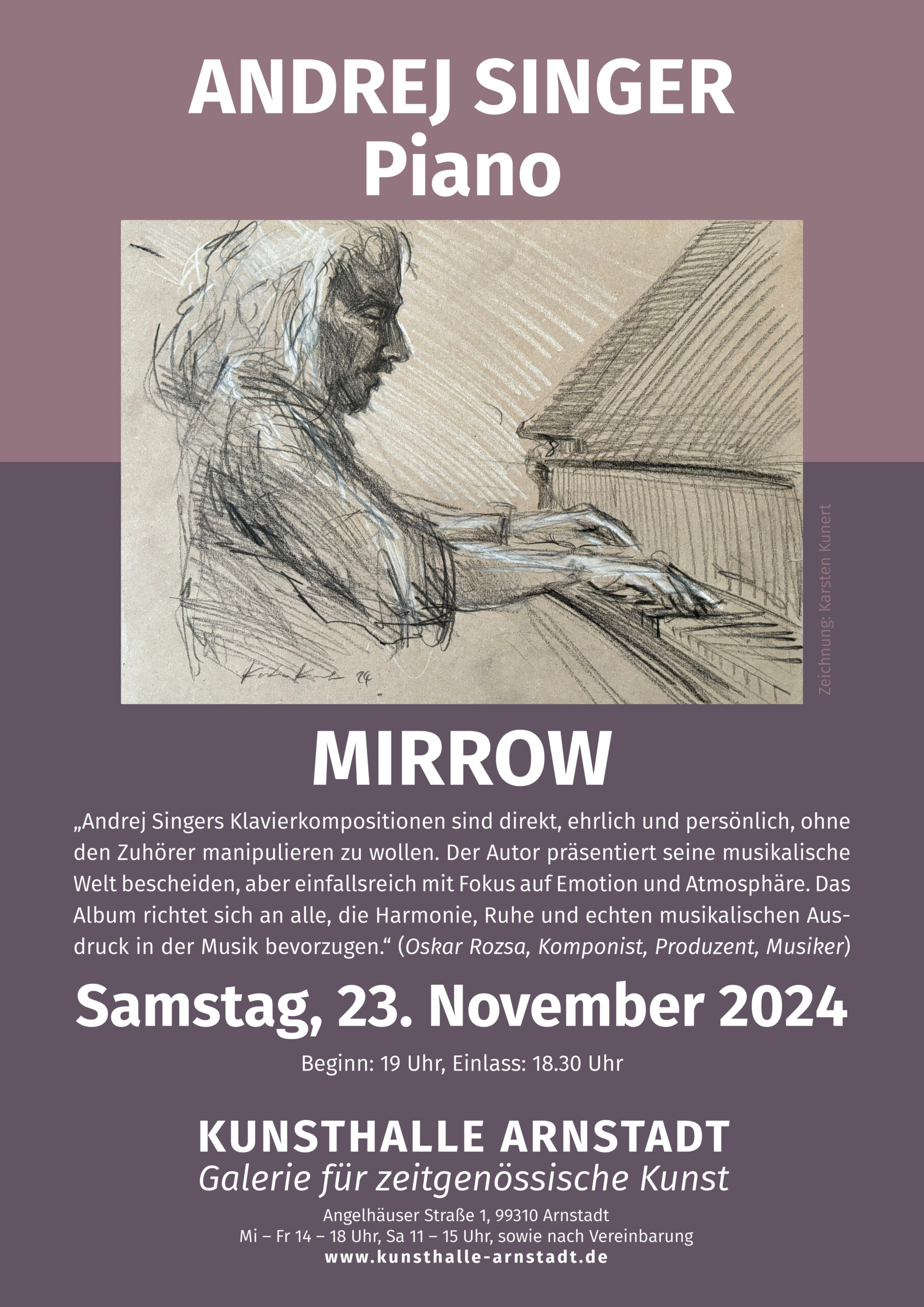 Solokonzert von Andrej Singer am Piano