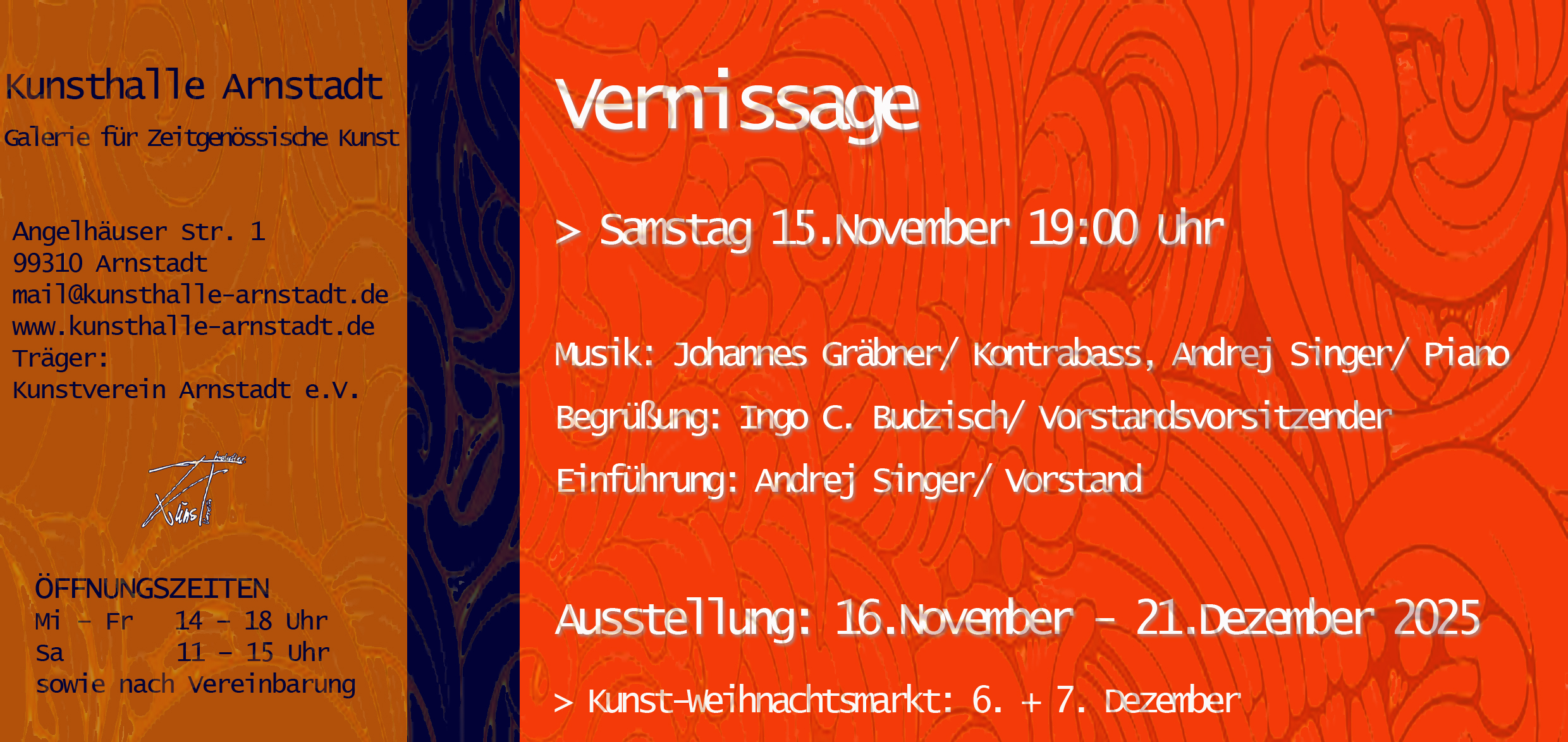 Eröffnung SALON 2025 am Samstag, den 15. November um 19 Uhr