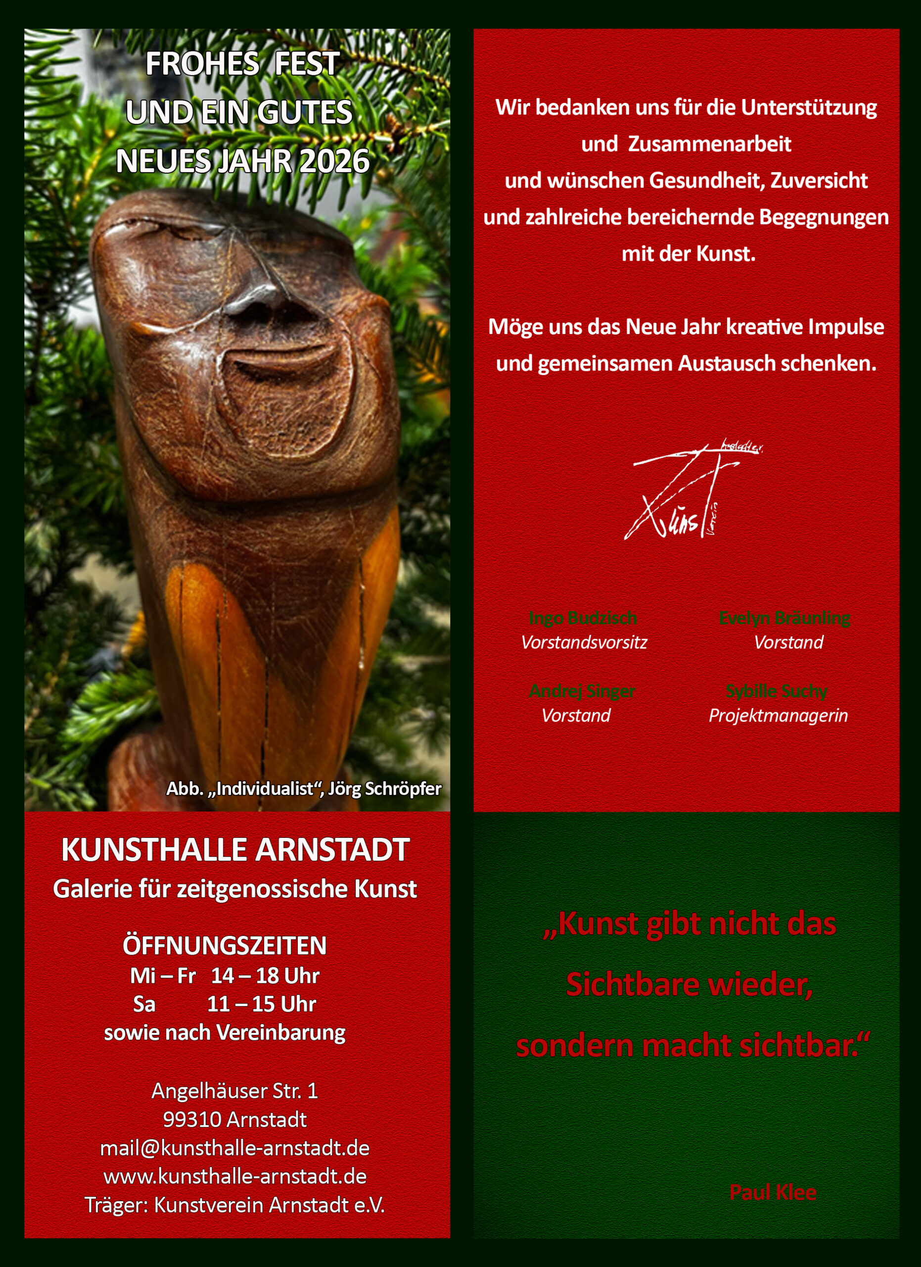 Frohe Weihnachten und erholsame Feiertage