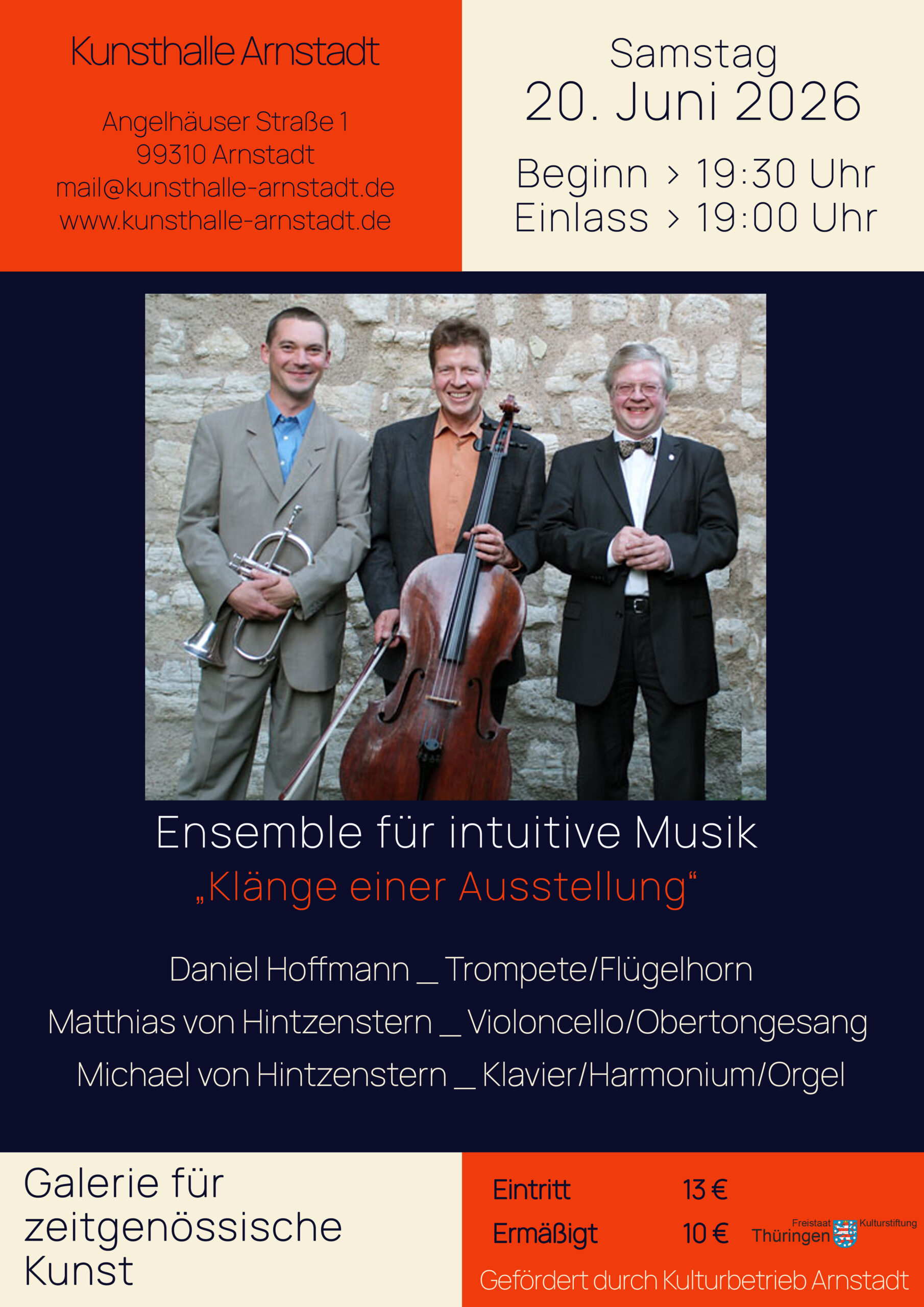 Konzert „Bilder einer Ausstellung“ mit dem Ensemble für intuitive Musik Weimar